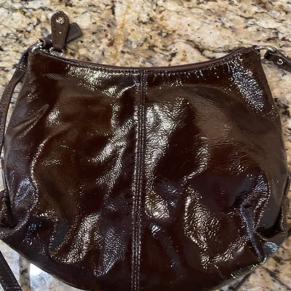 Coach small brown patent leather bag - Picture 3 of 9